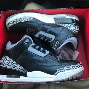 Jordan black cement 3’s